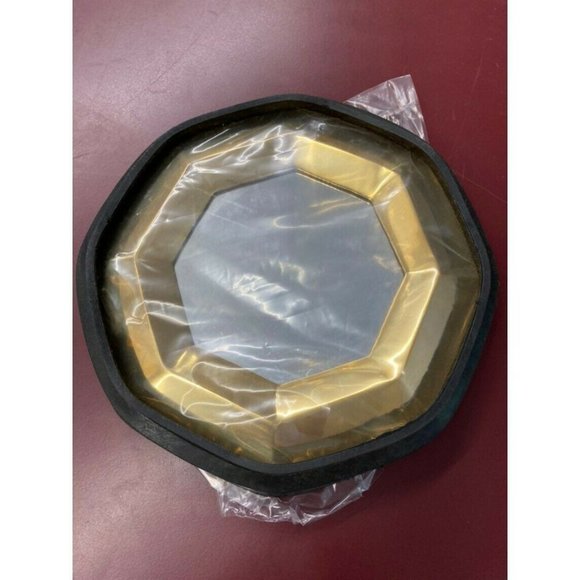 Montgomery Ward Octagon Mirror Small accent mirror SOLID BRASS